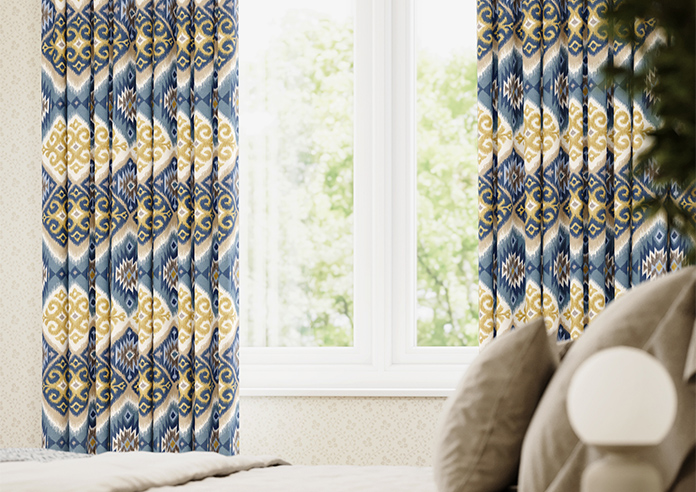 Navajo, Indigo - Made to Measure Curtains - Image 5